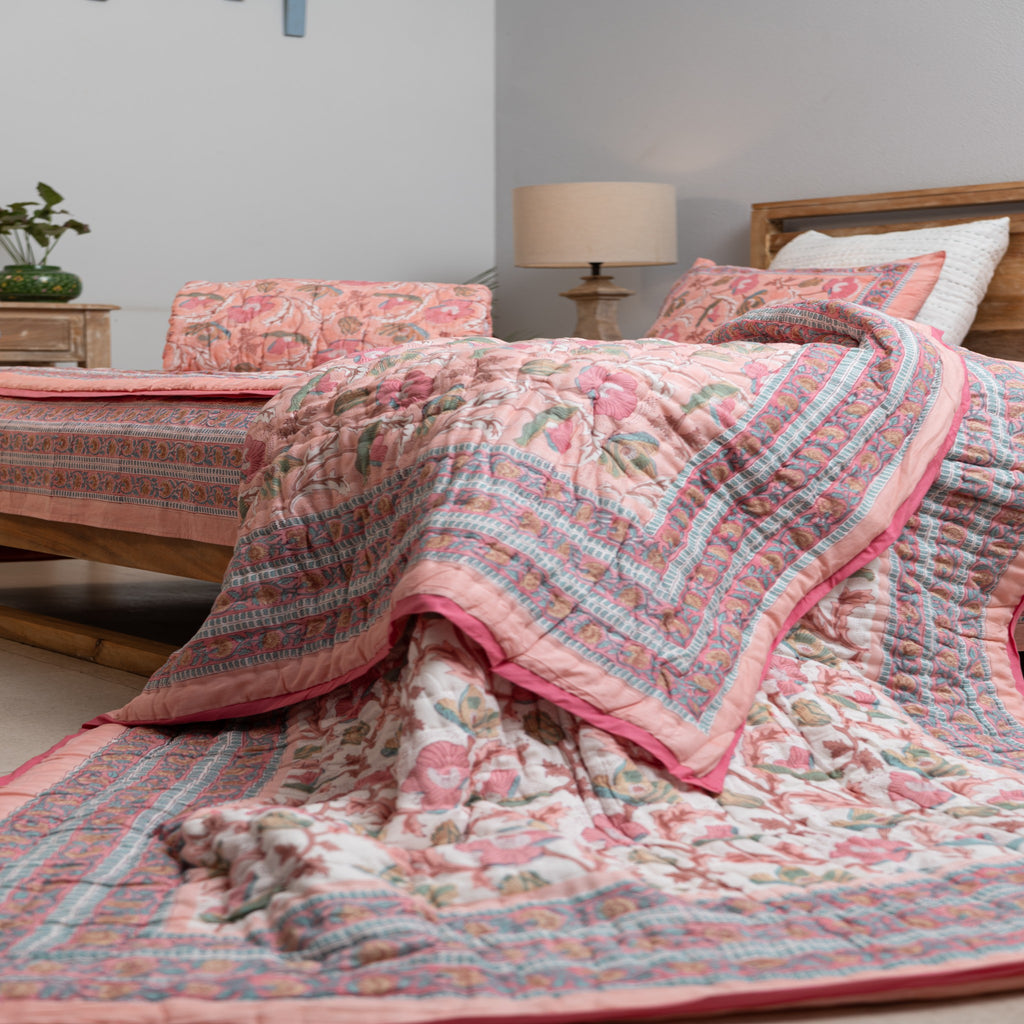 Blush Garden Reversible Quilt