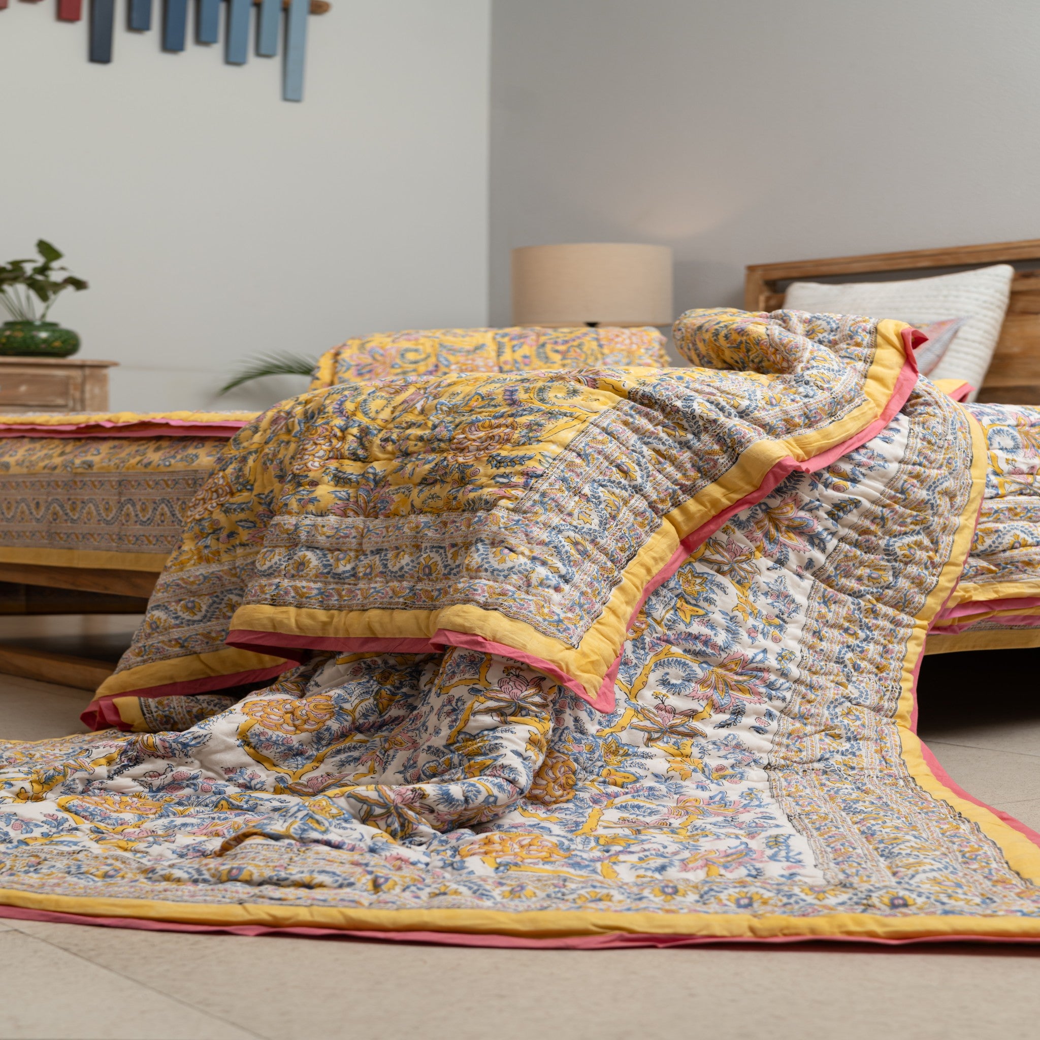Amber Floral Dream Quilt