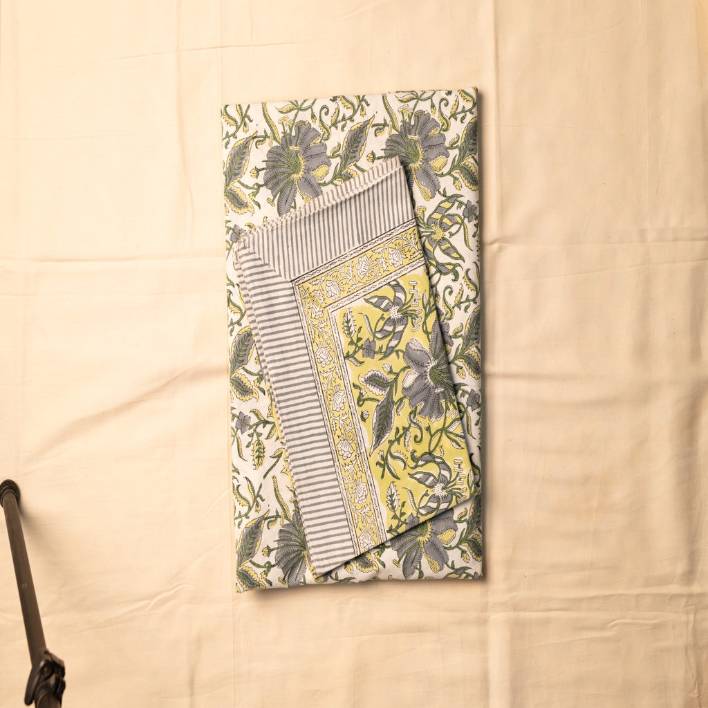 Earthy Olive Elegance Bedsheet