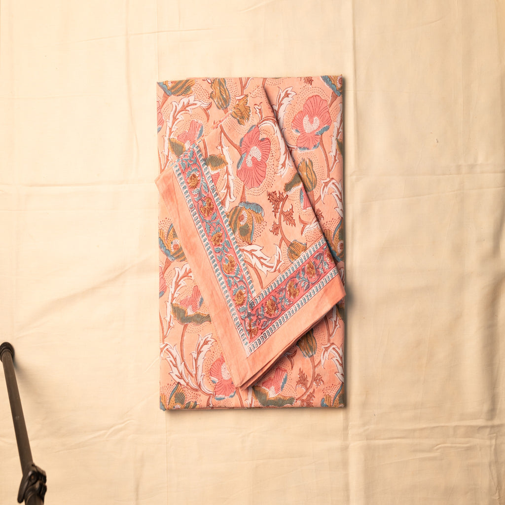 Rosy Heritage Bloom Bedsheet Set