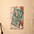 Turquoise Breeze Handblock Bedsheet