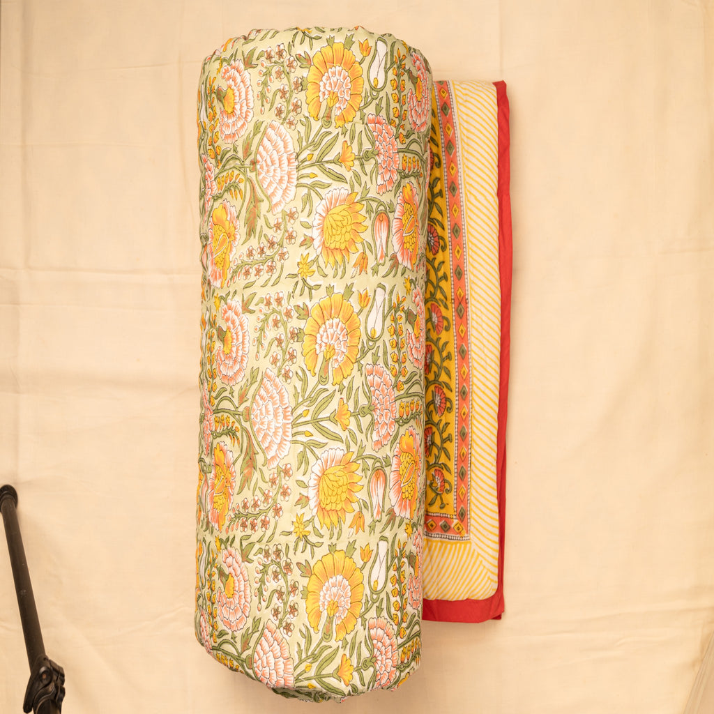 Amber Floral Dream Quilt
